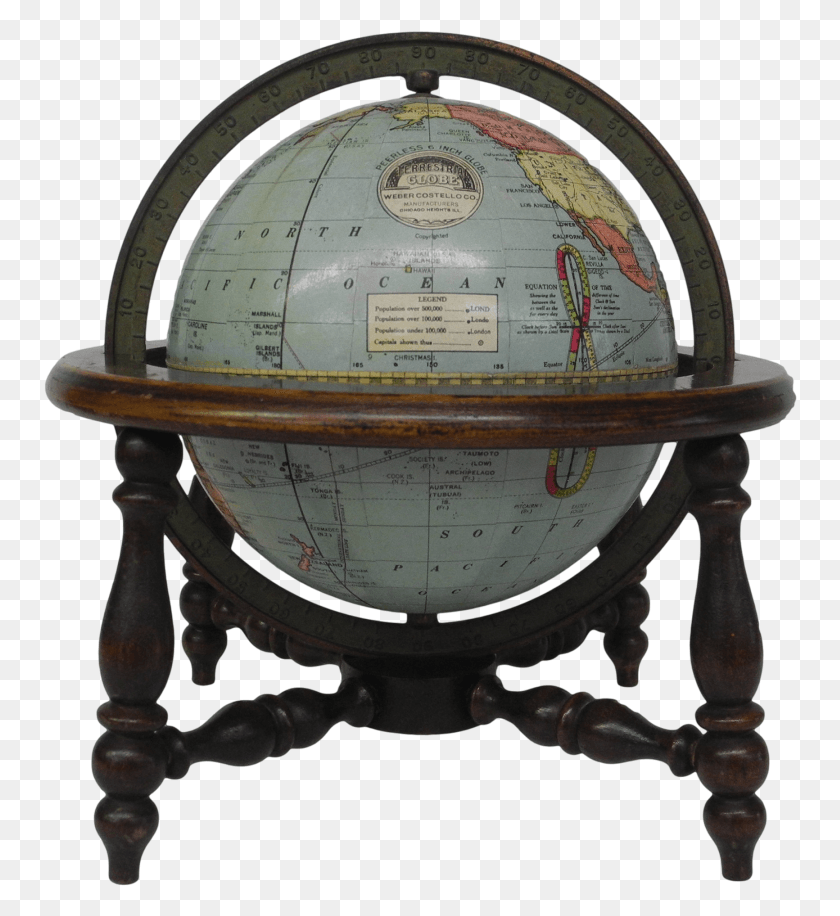 754x856 Attractive Full Mount Six Inch Desk Globe Globe Maker Antique, Outer Space, Astronomy, Universe HD PNG Download