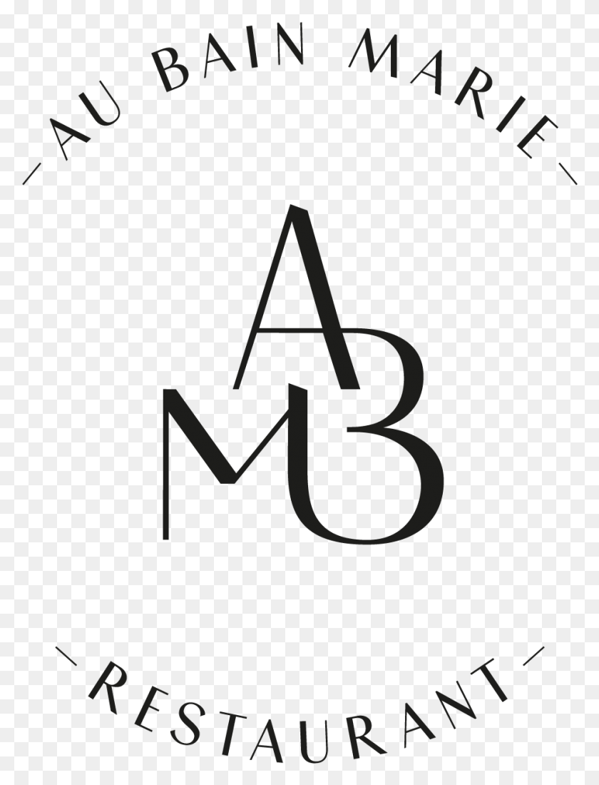 941x1255 Au Bain Marie Logo Stempel Met Witrand Calligraphy, Text, Poster, Advertisement HD PNG Download