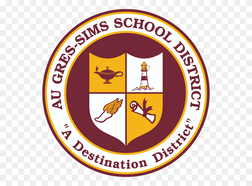 558x558 Au Gres Sims School District Planning August Bond Election Soccer Club Logo, Symbol, Trademark, Badge HD PNG Download