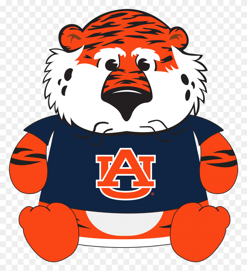 1790x1977 Auburn Tigers Forever Collectibles 16 Aubie The Tiger Auburn University Happy Birthday, Label, Text, Mascot HD PNG Download