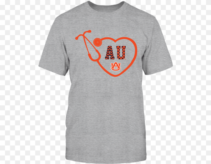 539x654 Auburn Tigers Heart Stethoscope Patterned Letters Shirt Texas Longhorns Girls T Shirt, Clothing, T-shirt Transparent PNG