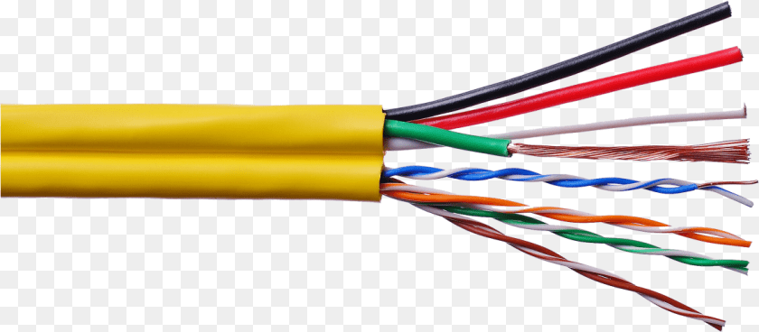 1171x513 Audio And Ethernet Siamese Cable, Wire, Wiring Sticker PNG