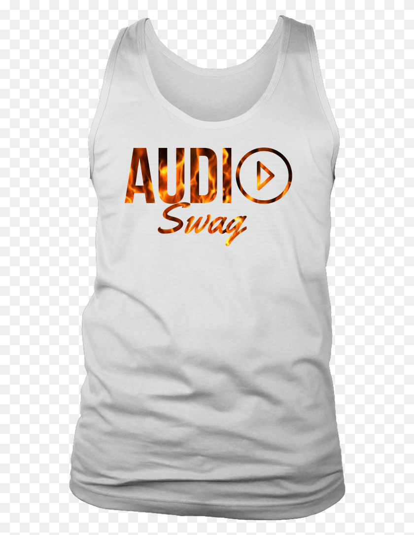 562x1025 Audio Swag Fire Logo Mens Tank Top Active Tank, Clothing, Apparel, Sleeve HD PNG Download