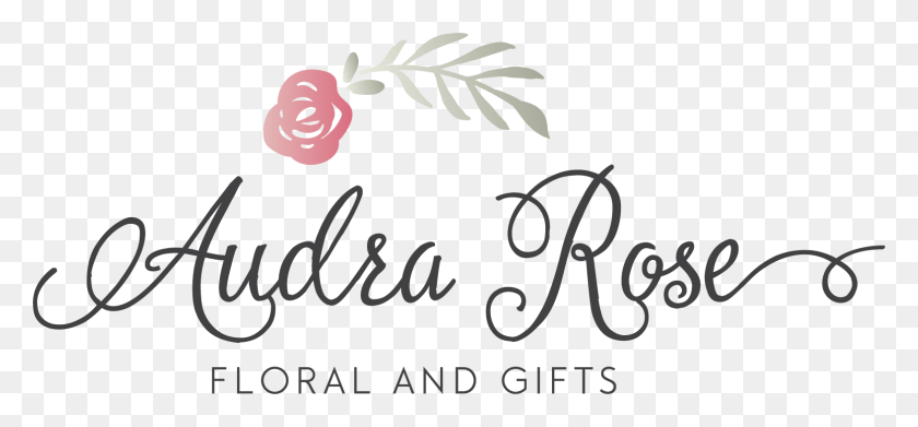 1573x668 Audra Rose Floral Amp Gift Calligraphy, Text, Handwriting, Label HD PNG Download