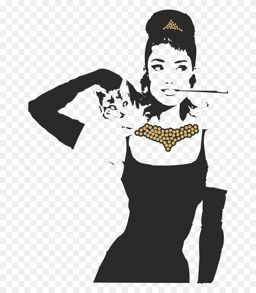 658x900 Audrey Hepburn Breakfast At Tiffany39s Black And White Prints, Person, Human, Face HD PNG Download