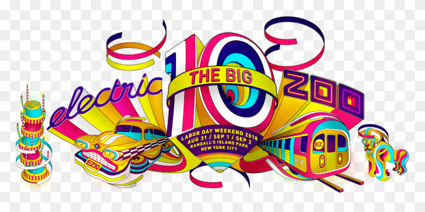 1359x626 Descargar Pngaug Electric Zoo Afterparties Anunciado Y Aquí Ezoo 2018 Lineup Full, Graphics, Purple Hd Png