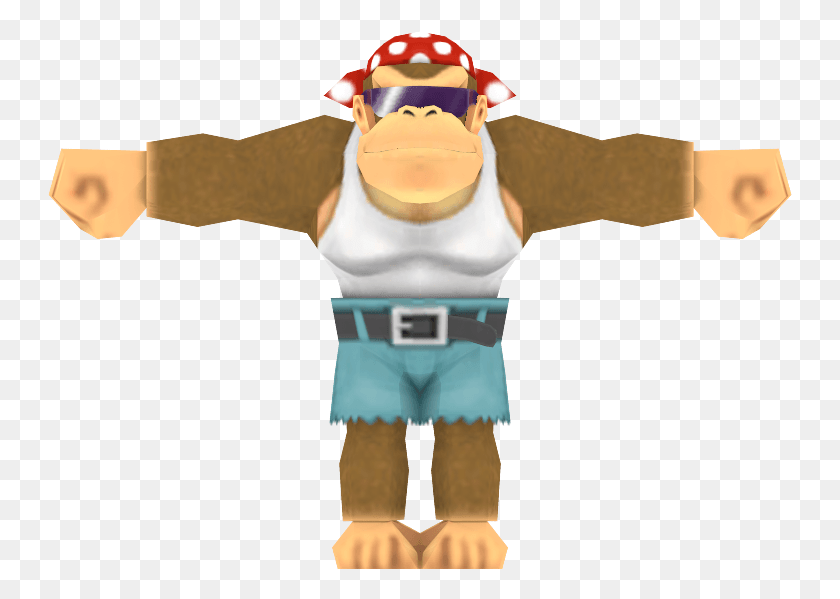 745x539 Aug Funky Kong T Pose, Figurine, Person, Human HD PNG Download