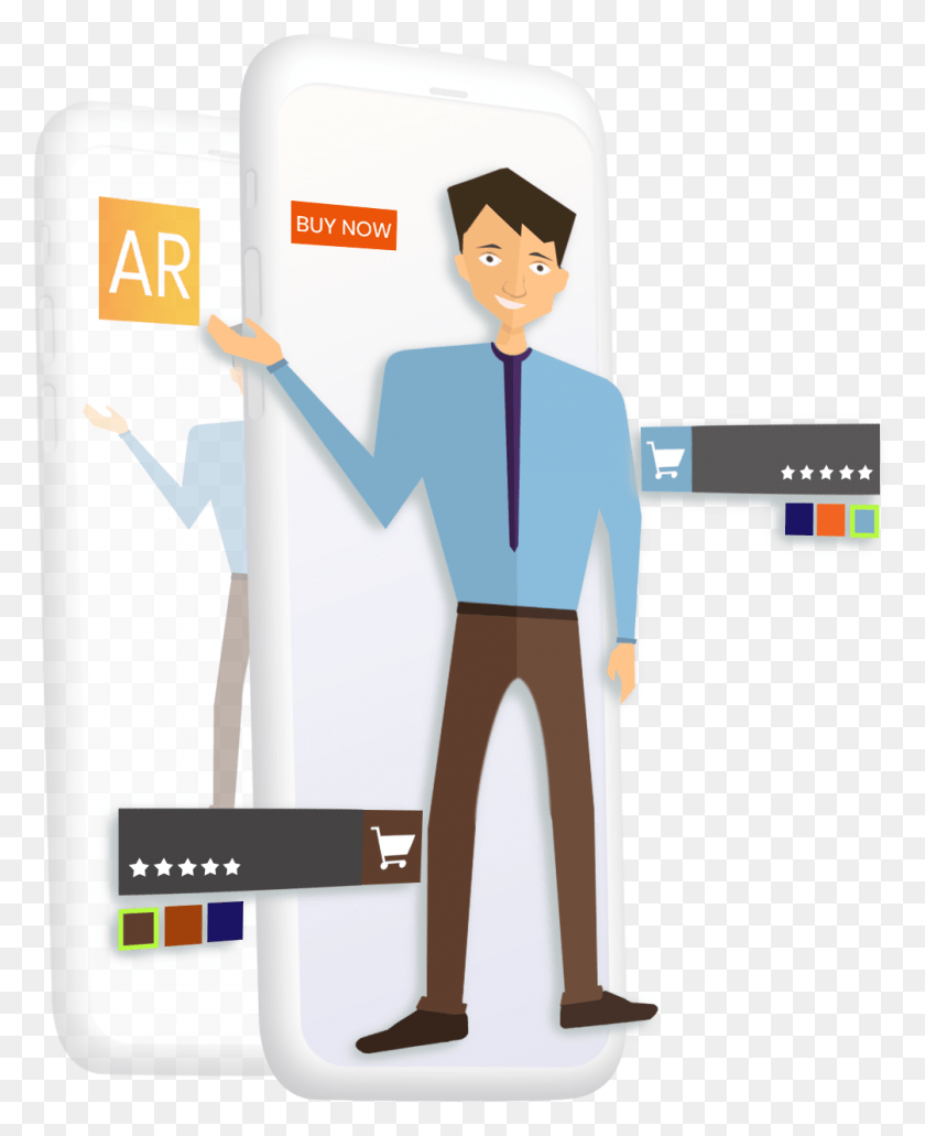 1005x1252 Augmented Reality And Virtual Reality Cartoon, Standing, Toy, Poster HD PNG Download