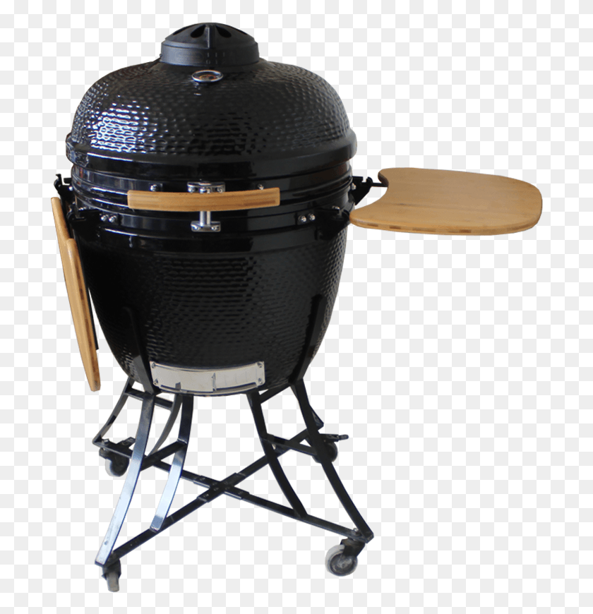 699x810 Auplex Classic Kamado 24 Ceramic Bbq Grill With Cart Outdoor Grill Rack Amp Topper, Mixer, Appliance, Barrel HD PNG Download
