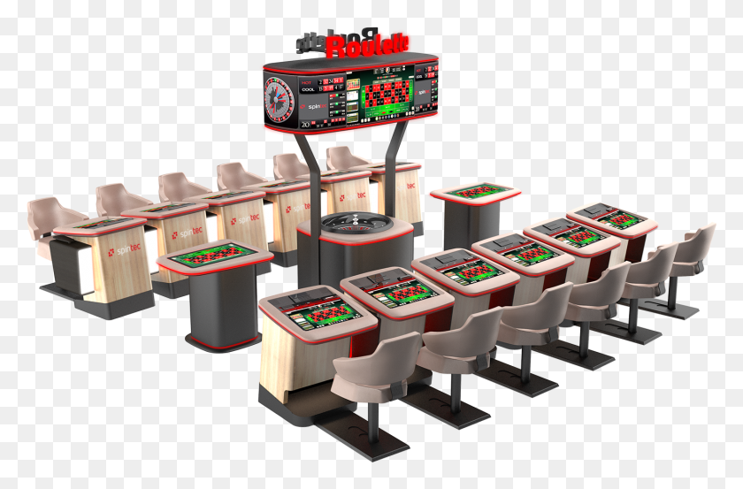 1460x923 Aura Automated Roulette 12 Playing Stations Topper, Chair, Furniture, Arcade Game Machine HD PNG Download