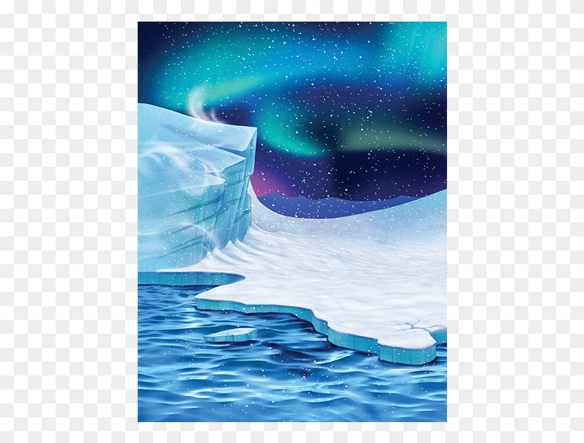 446x577 Aurora, Nature, Ice, Outdoors HD PNG Download