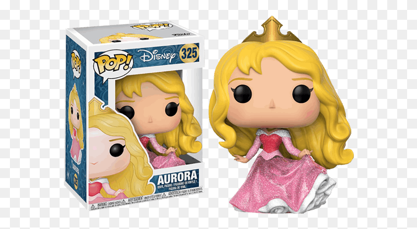 586x403 Aurora Disney Princess Glitter Pop Vinyl Figure Funko Aurora Glitter, Doll, Toy, Poster HD PNG Download