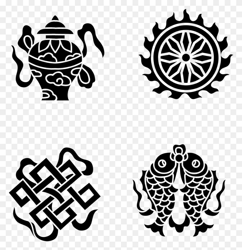 1493x1550 Auspicious Symbols Of Buddhism, Gray, World Of Warcraft HD PNG Download