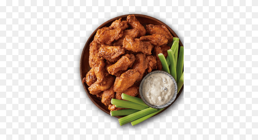 356x398 Aussie Party Platters Hot Wings Top View, Fried Chicken, Food, Nuggets HD PNG Download
