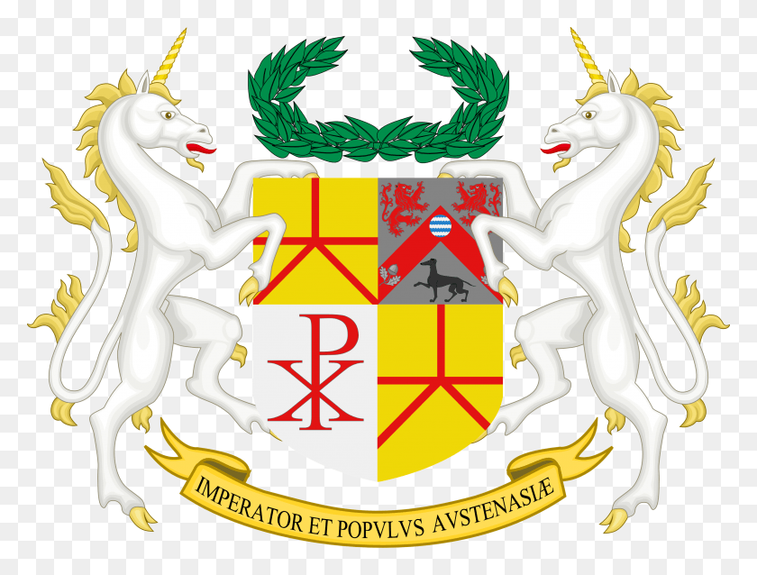 2997x2222 Austenasia Coat Of Arms Supporter Coat Of Arms, Label, Text, Outdoors HD PNG Download