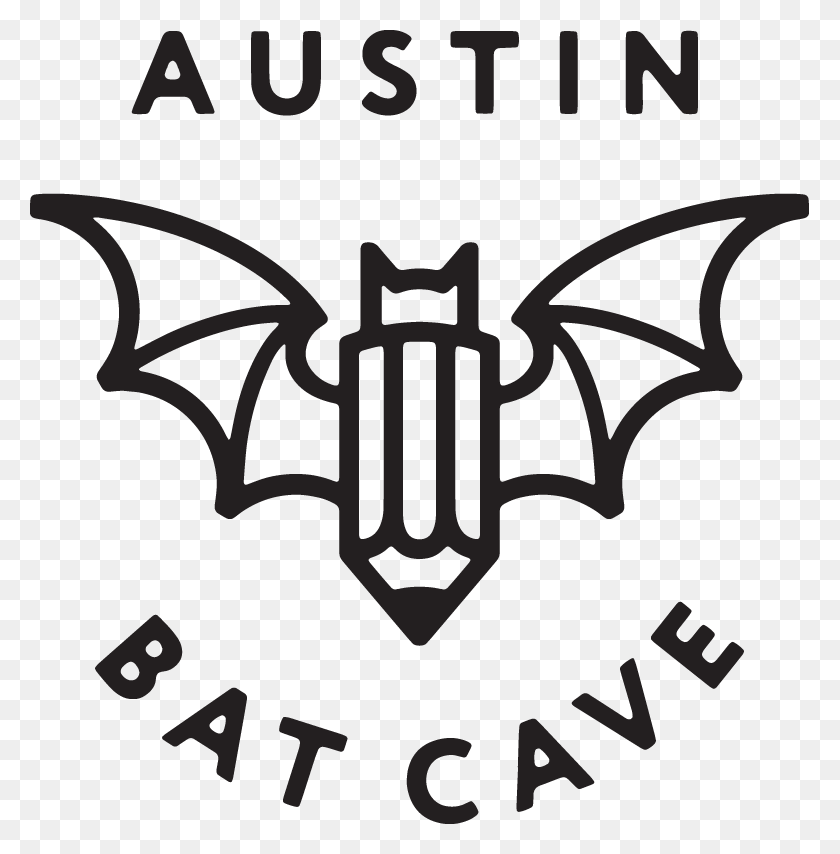 779x794 Austin Bat Cave Logo, Poster, Advertisement, Stencil HD PNG Download