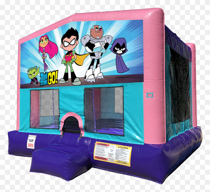 857x779 Austin Bounce House Rentals Teen Titans Go Birthday, Inflatable, Person, Human HD PNG Download