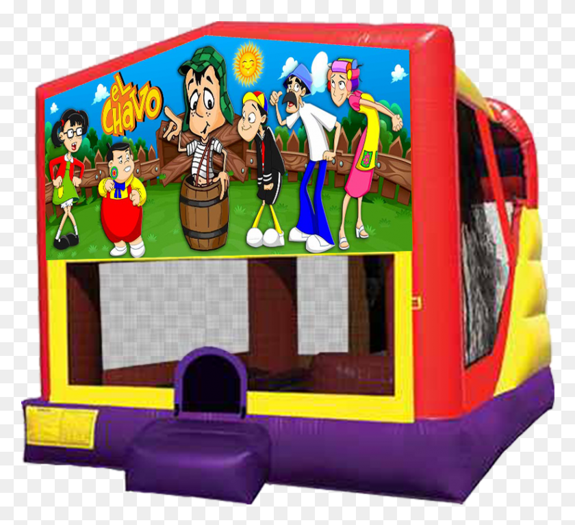 821x745 Descargar Png Austin Bounce House Rentals Trolls Bounce House, Inflable, Persona, Humano Hd Png