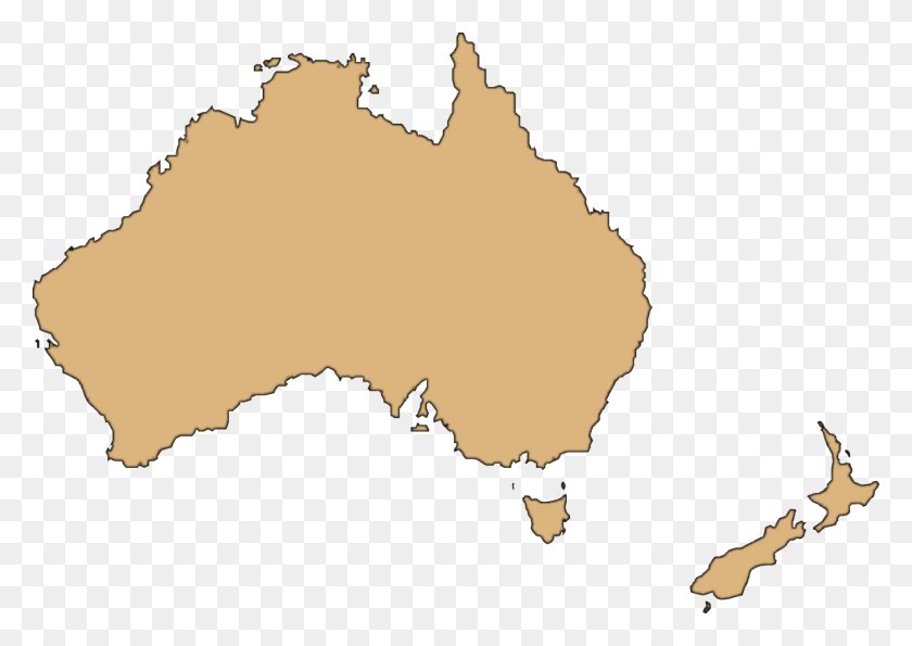 1354x930 Australia Clipart Clear Lake Mackay Australia Map, Diagram, Plot, Leaf HD PNG Download