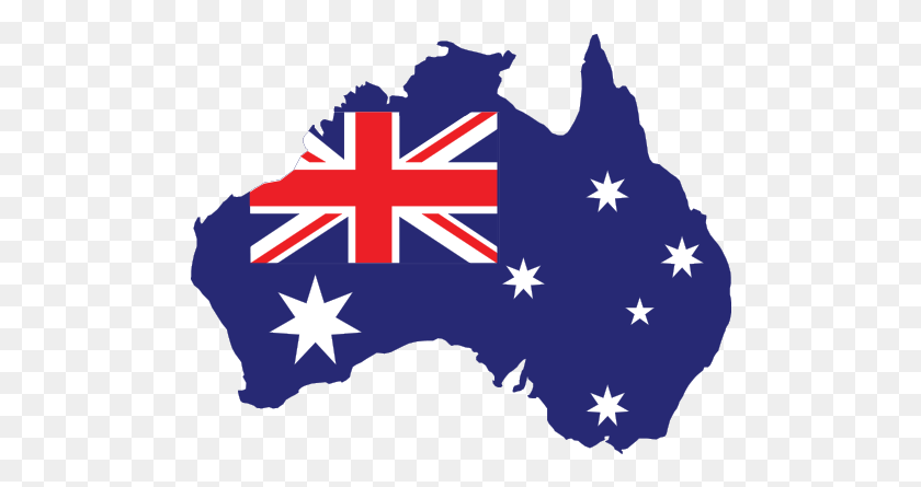 494x385 Australia Flag Australian Flag Shaped As Australia, Symbol, Star Symbol, Tree HD PNG Download