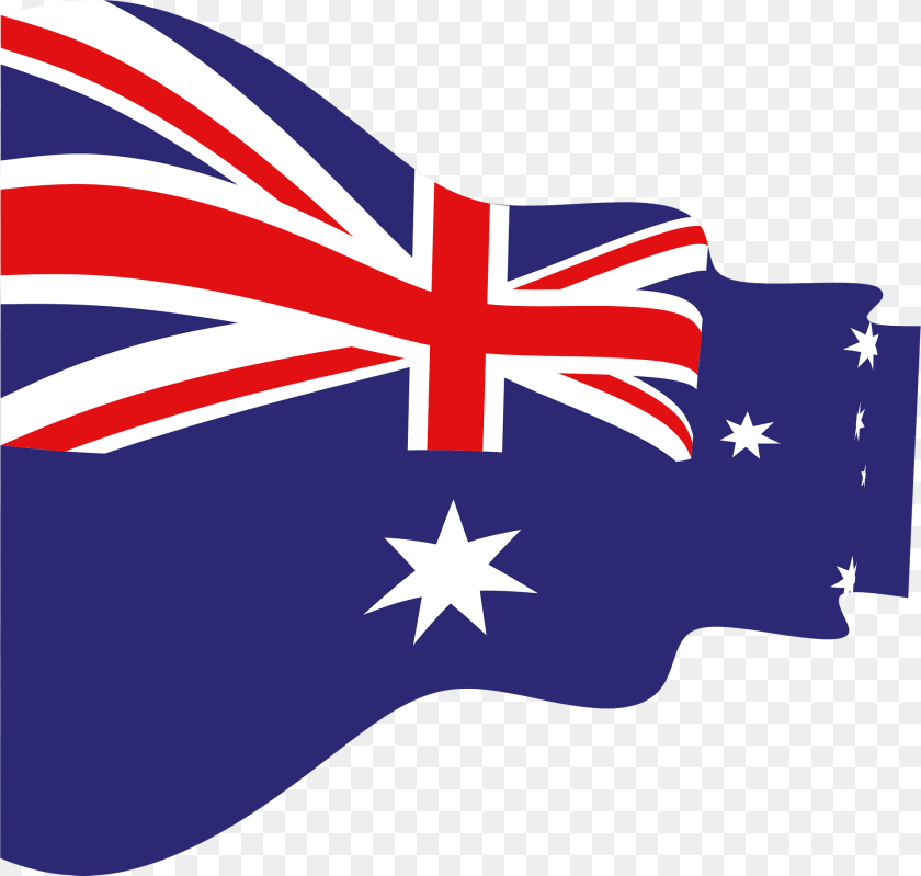 1920x1827 Australia Wavy Flag Clipart Sticker PNG