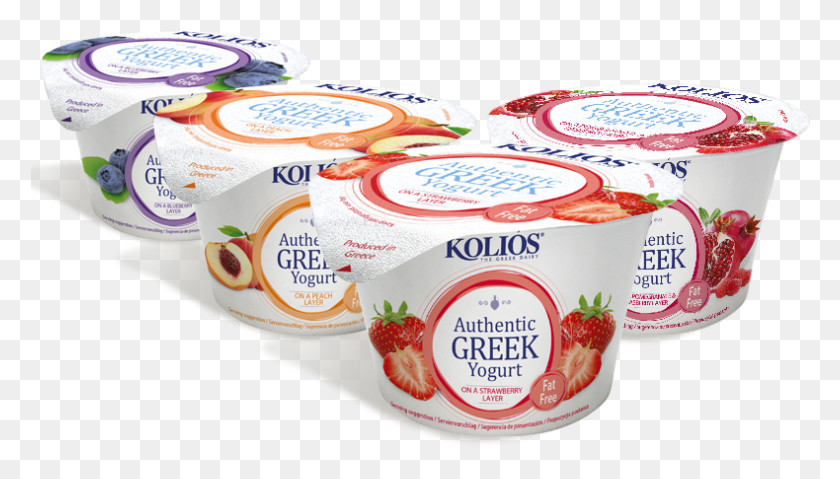 790x425 Authentic Greek Yogurt On A Fruit Layer Kolios Greek Yogurt, Dessert, Food, Cream HD PNG Download