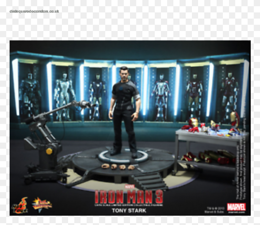 801x684 Authentic Hot Toys Iron Man Iii Tony Stark Mms 191 Hot Toys Iron Man, Person, Human, Lighting HD PNG Download