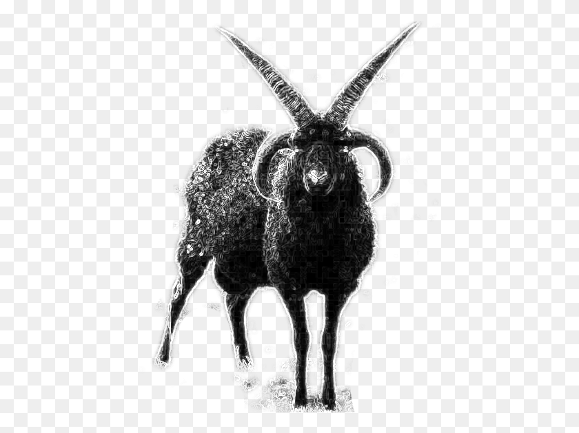 446x569 Authority Aggregation Documentation Imagesblackgoatpng Black Goat, Statue, Sculpture HD PNG Download