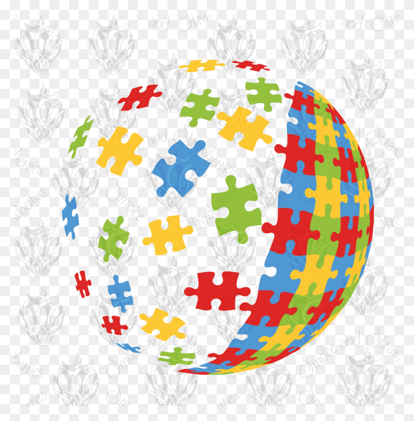 1009x1028 Autism Autism Puzzle Ball Transparent, Astronomy, Outer Space, Space HD PNG Download