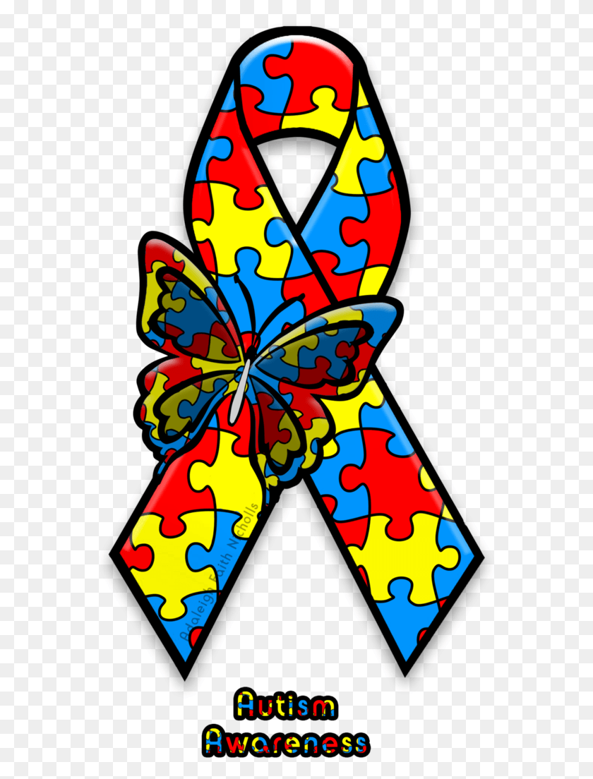 564x1044 Autism Awareness Ribbon Tourette Syndrome Awareness Ribbon, Graphics, Floral Design HD PNG Download