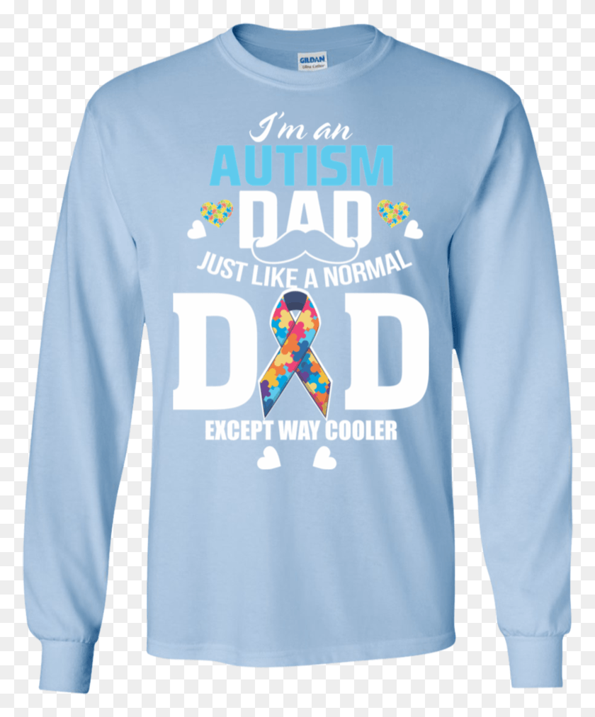 780x953 Autism Dad Autism Ribbon Puzzle Daddy Gift Ls Sweatshirts Sweatshirt, Sleeve, Clothing, Apparel HD PNG Download