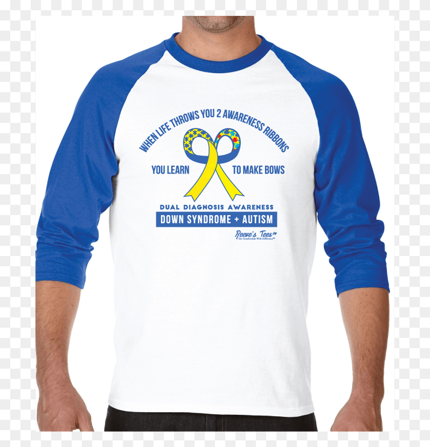 703x813 Autism Down Syndrome New Style T Shirt, Long Sleeve, Sleeve, Clothing HD PNG Download