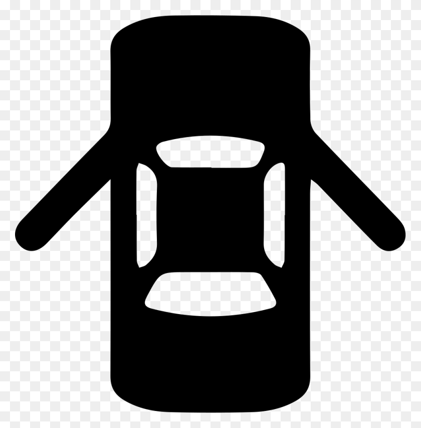 981x998 Auto Automobile Car Door Doorway Icon Icon Car Door Open Icon, Stencil, Label, Text HD PNG Download
