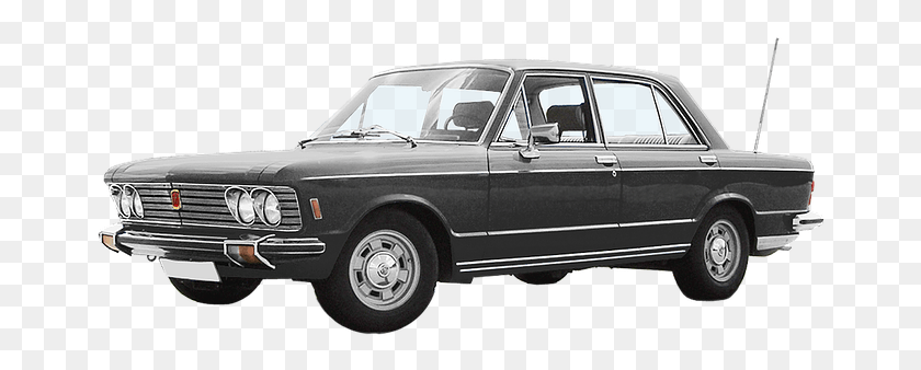 668x278 Auto Vintage Car Fiat 130 6 Cyl V 2866 Ccm Vintage Car On White, Sedan, Vehicle, Transportation HD PNG Download