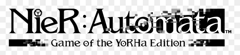 1325x231 Automata Game Of The Yorha Edition Release Date Confirmed Graphics, Text, Alphabet, Symbol HD PNG Download
