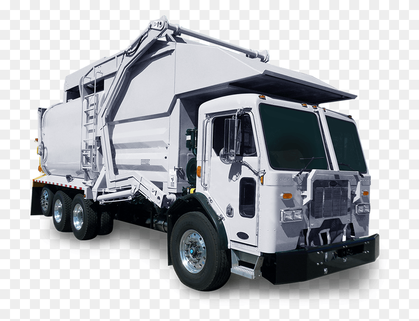720x584 Automated Side Loader Refuse Truck Trailer Truck, Vehicle, Transportation, Trailer Truck HD PNG Download