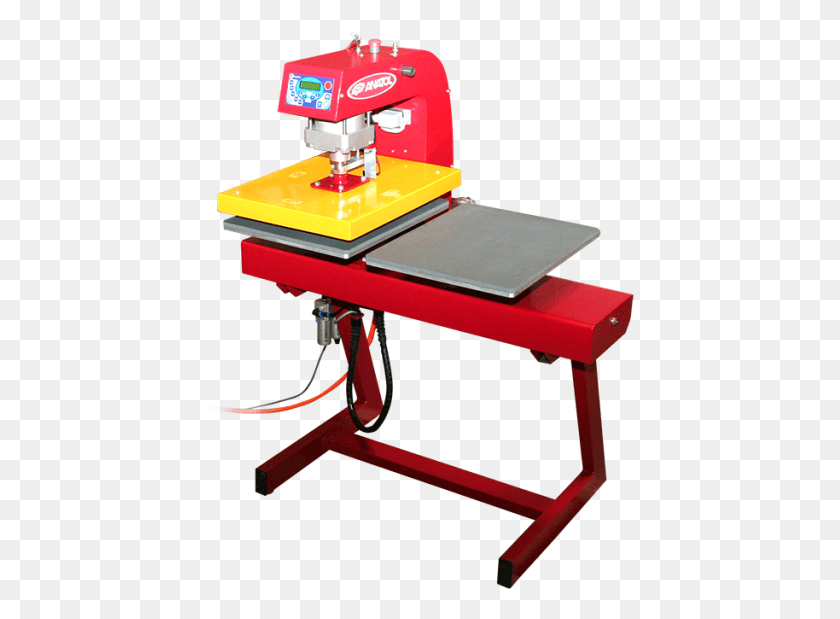 429x559 Automatic Heat Transfer Press Screen Printing Vs Heat Transfer, Microscope, Machine, Furniture HD PNG Download