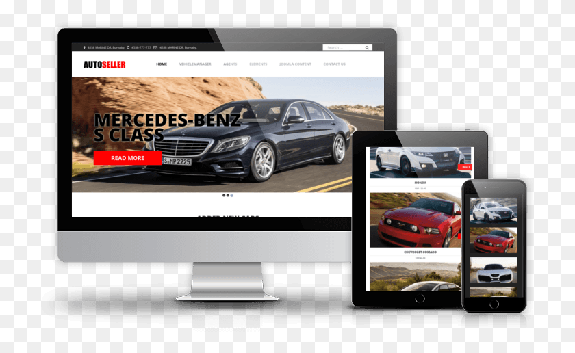 721x456 Autoseller Car Dealer Website Design Joomla, Vehicle, Transportation, Wheel HD PNG Download