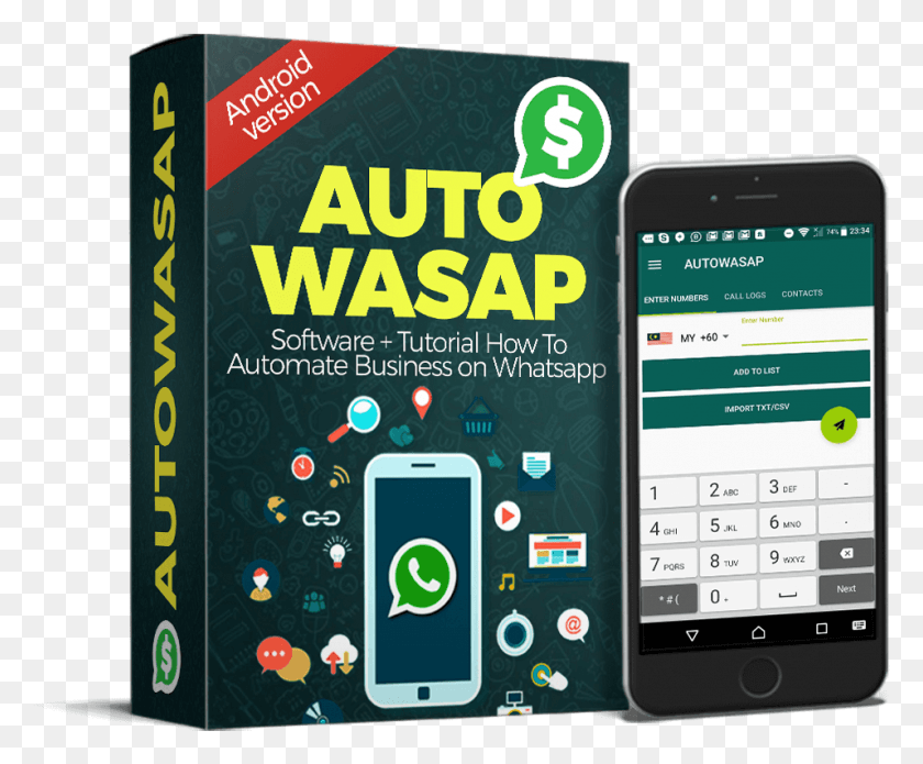 956x779 Autowasap Is A Business Automation Kit On Whatsapp Autowasap, Mobile Phone, Phone, Electronics HD PNG Download