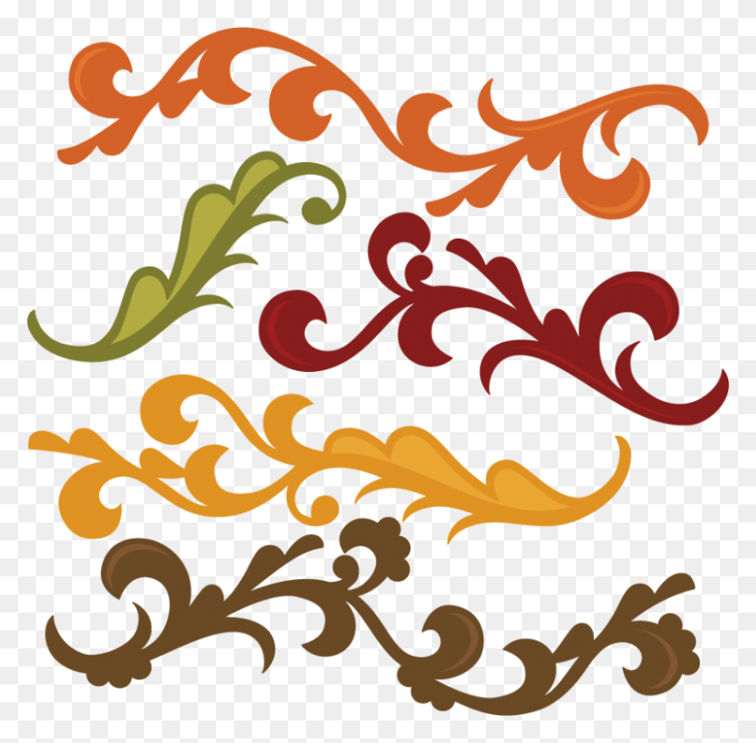 800x785 Осенняя Граница Картинки Осень Svg, Графика, Цветочный Дизайн Hd Png Скачать