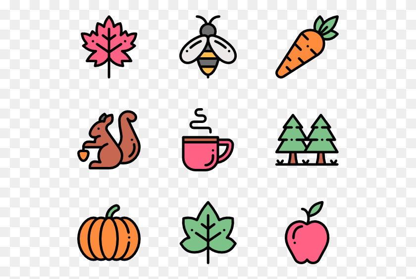 529x505 Autumn Cartoon Fruits And Vegetables, Plant, Tree, Poster HD PNG Download