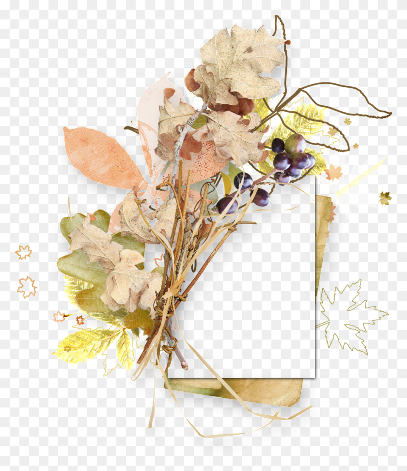 1024x1197 Осенний Букет Из Листьев, Растение, Икебана Hd Png Скачать