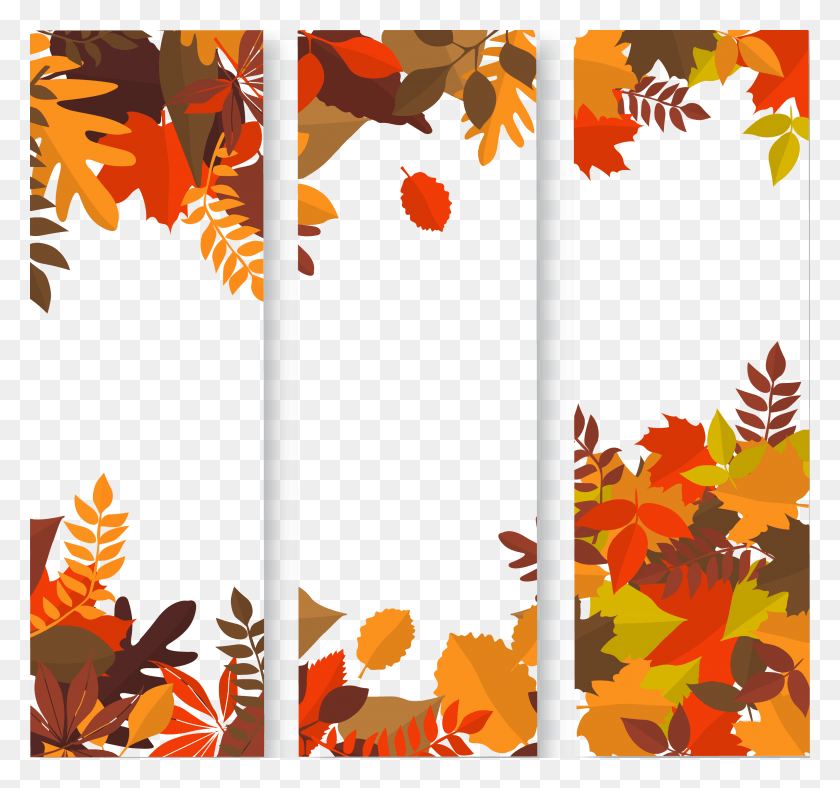 2799x2615 Autumn Web Banner Clip Art Autumn Banner, Leaf, Plant, Tree HD PNG Download