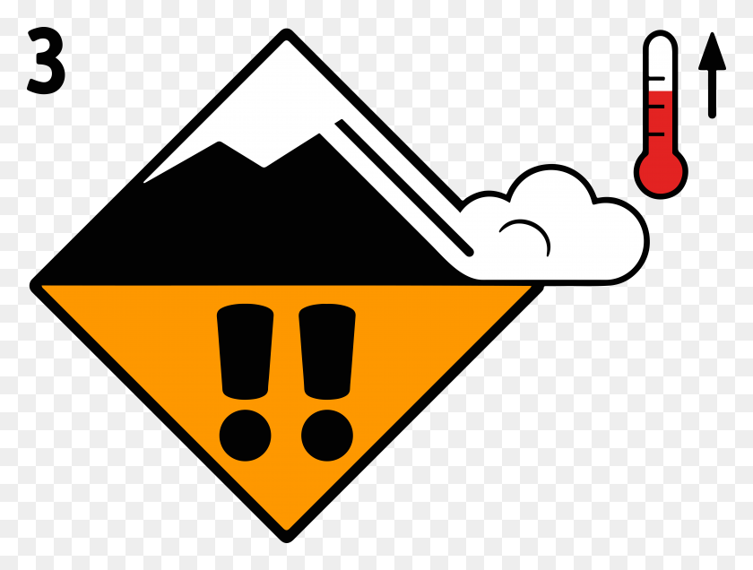 8891x6568 Avalanche Considerable Danger Level Wet Snow, Symbol, Shovel, Tool HD PNG Download