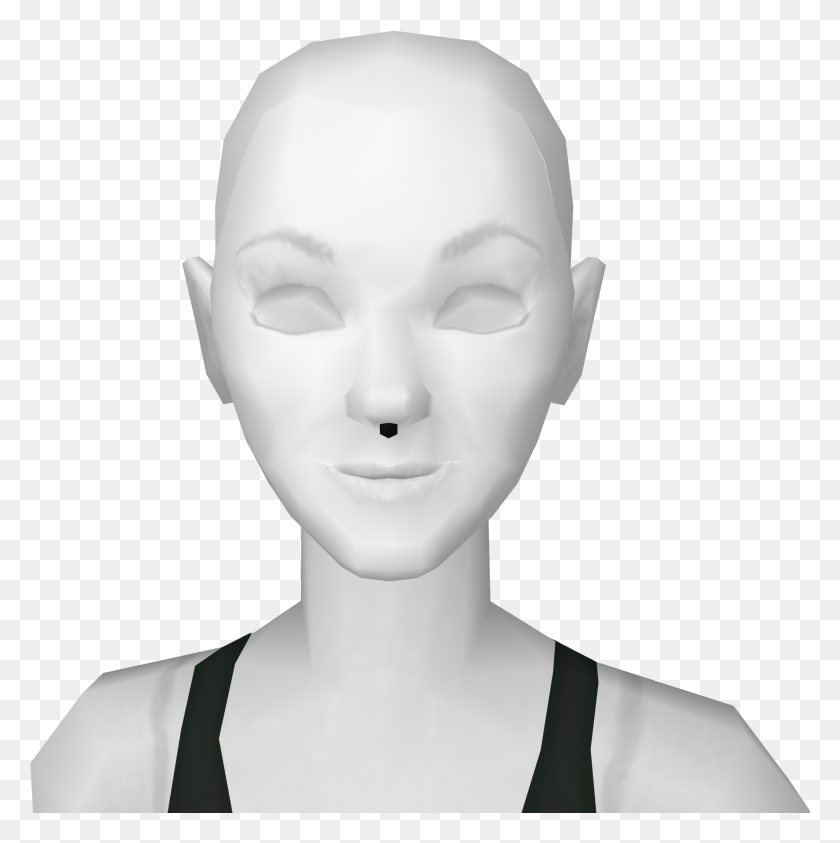 1788x1795 Avatar Black Septum Ring With Bead Monochrome, Head, Alien, Person HD PNG Download
