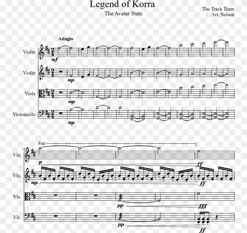 756x791 Avatar Legend Of Korra Sheet Music, Gray PNG