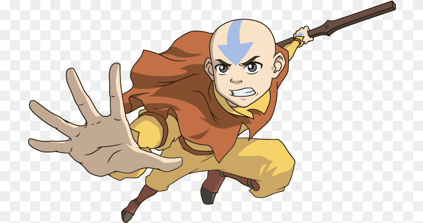 731x443 Avatar The Last Airbender 2006 Promotional Art Mobygames Avatar Aang, Baby, Person, Face, Head Sticker PNG