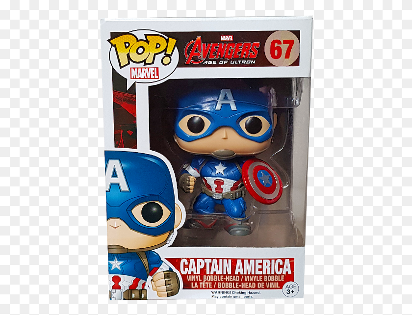 436x582 Avengers Age Of Ultron Funko Capitan America, Arcade Game Machine, Text, Clothing HD PNG Download