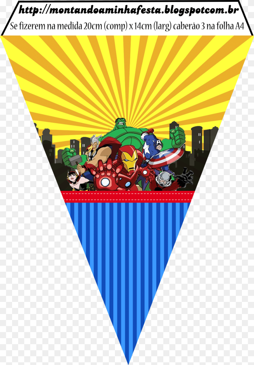 Avengers Comic Version Printable Banner Party, Advertisement, Poster, Book, Comics Sticker PNG