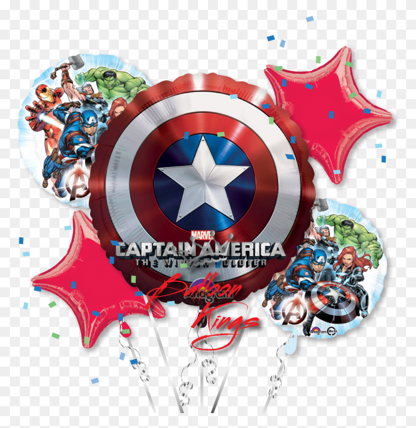 1192x1230 Avengers Shield Bouquet Captain America Logo Sticker, Symbol, Trademark, Flag HD PNG Download